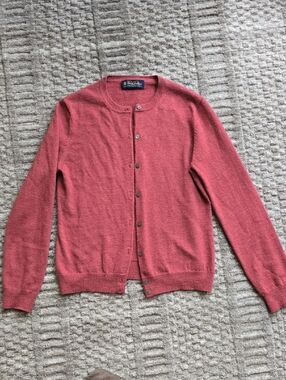 Brooks Brothers Women's Button-Front Cardigan - Brick Red